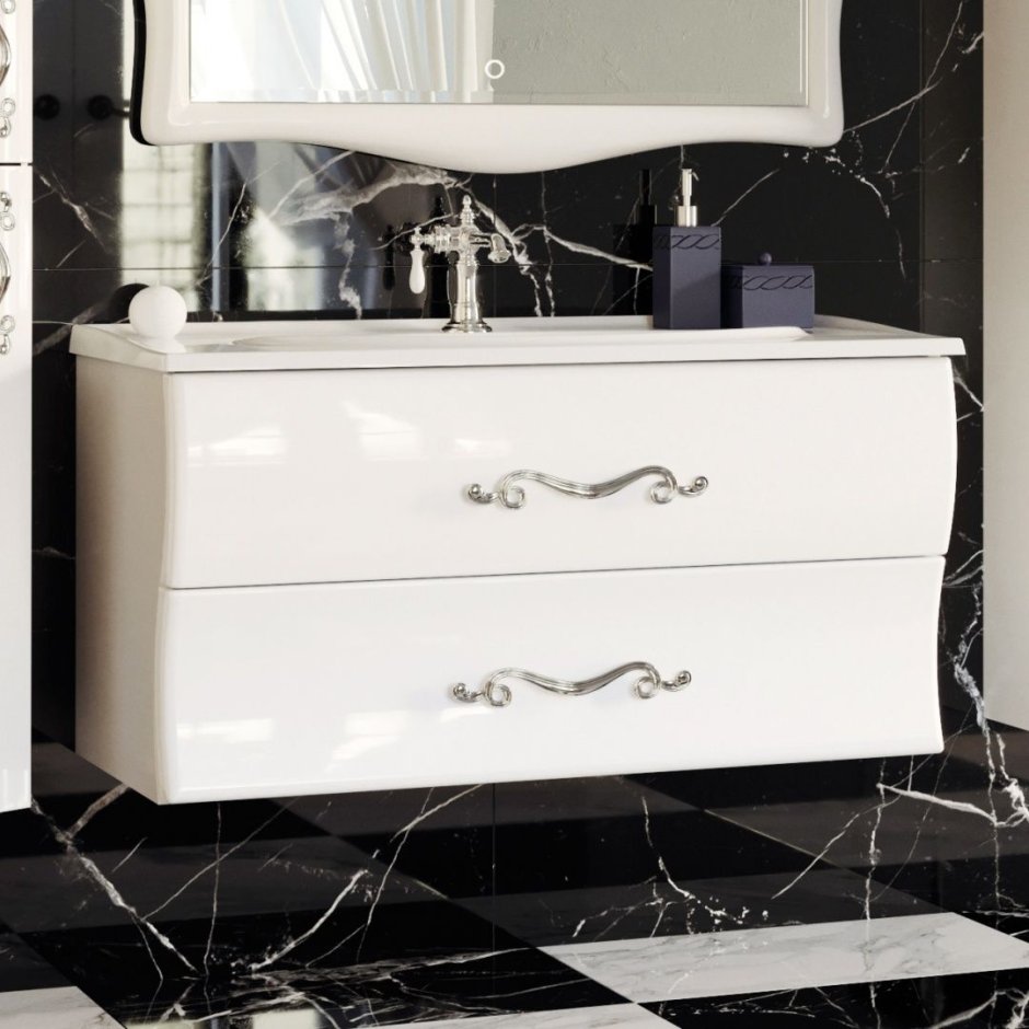 Тумба с раковиной Amethyst 100 White
