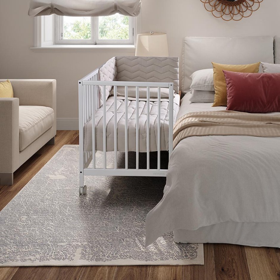 Кровать Micuna Halley 120*60 White/Waterwood