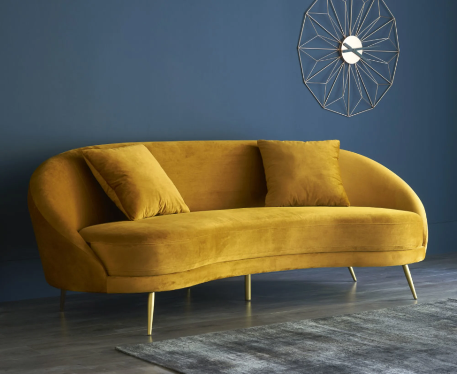 Диван Мейсон Velvet Yellow