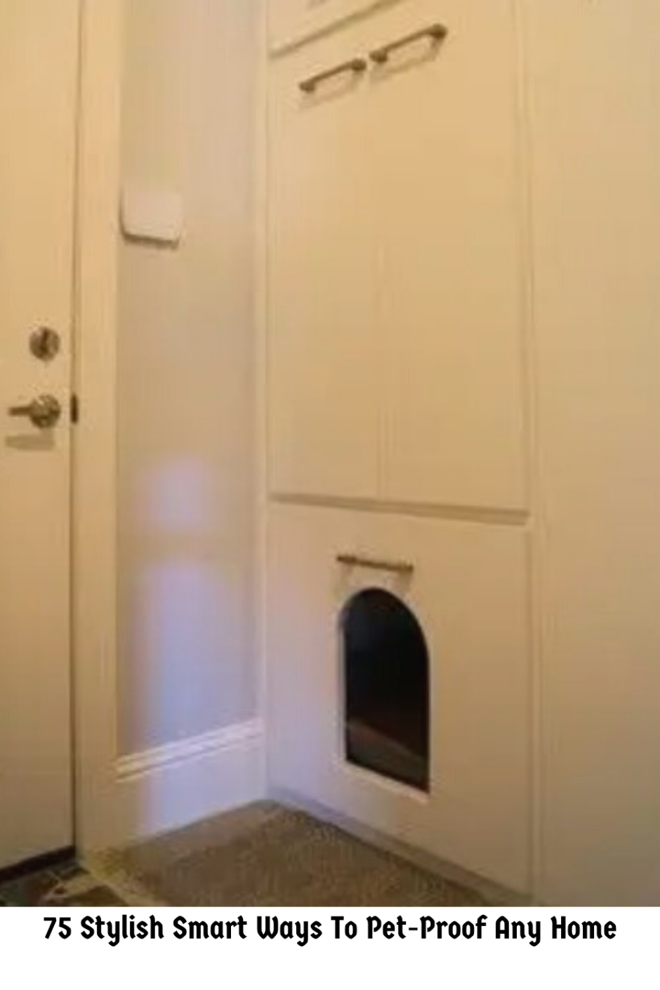 Кошачий туалет в шкафу