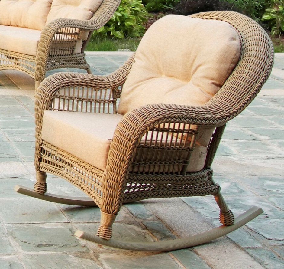 Шезлонг Wicker 11758 капучино