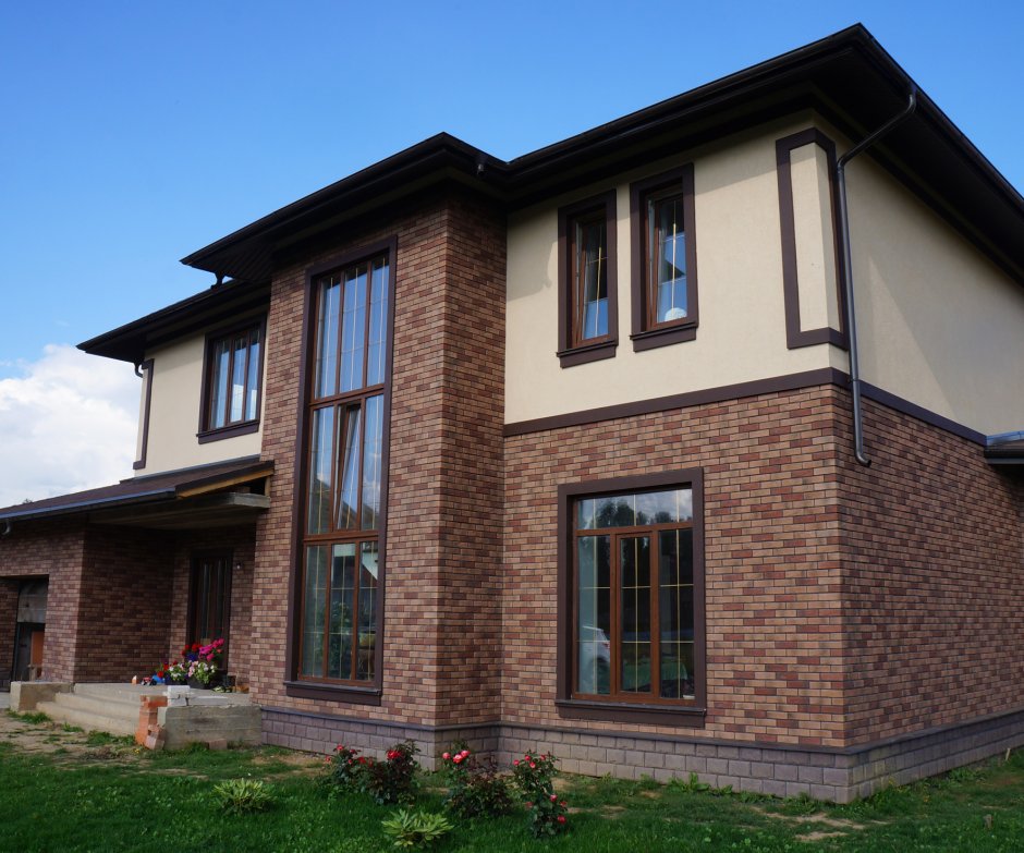 Комбинированная отделка дома