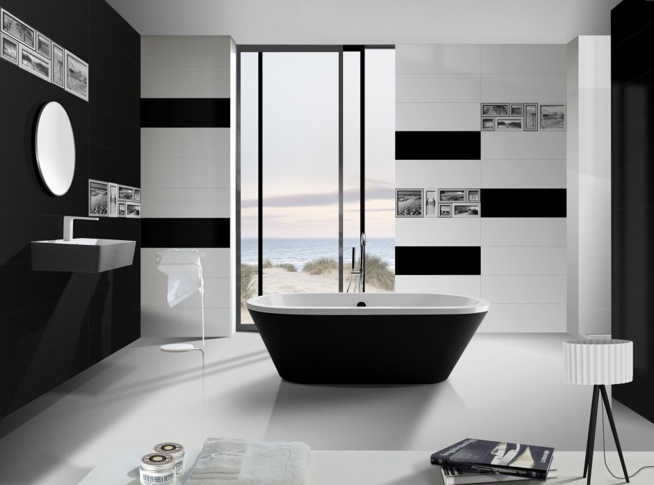 Ibero Black & White Decor Triangle Black 500х200