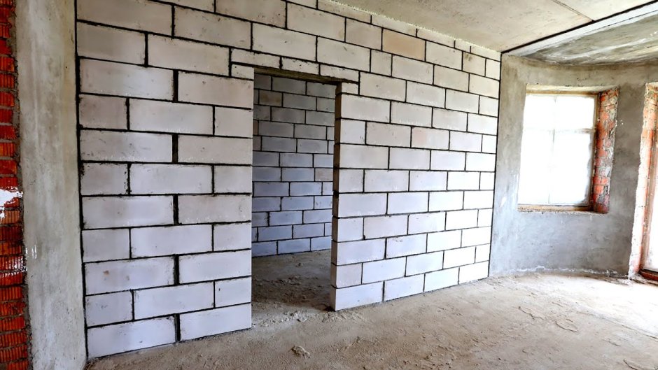 Перегородки из газобетонных блоков толщина 100 мм