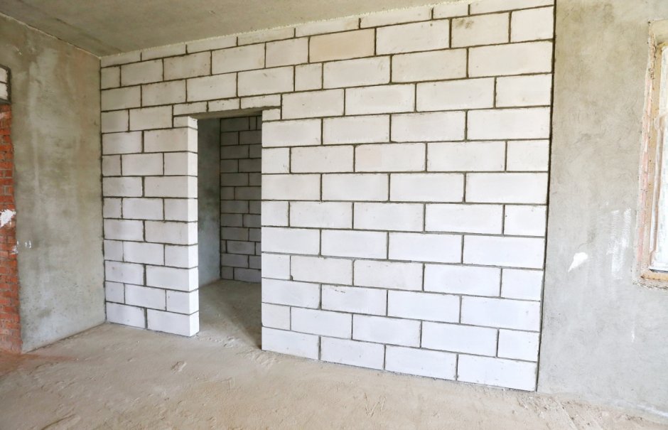 Перегородки из газобетонных блоков