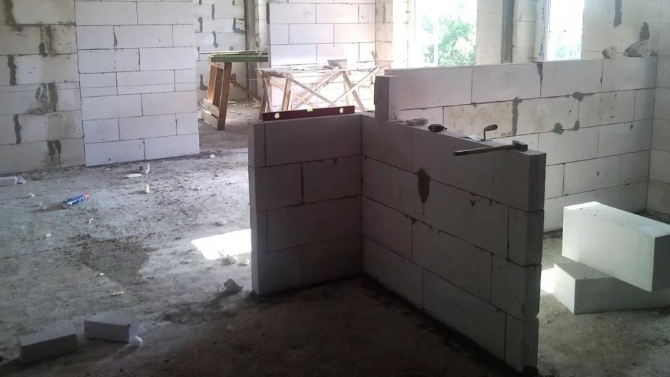 Перегородочный блок из газобетона 100х600 размер
