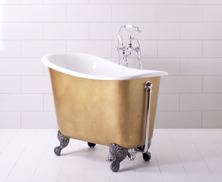 Чугунная отдельно стоящая сидячая ванна 120х70