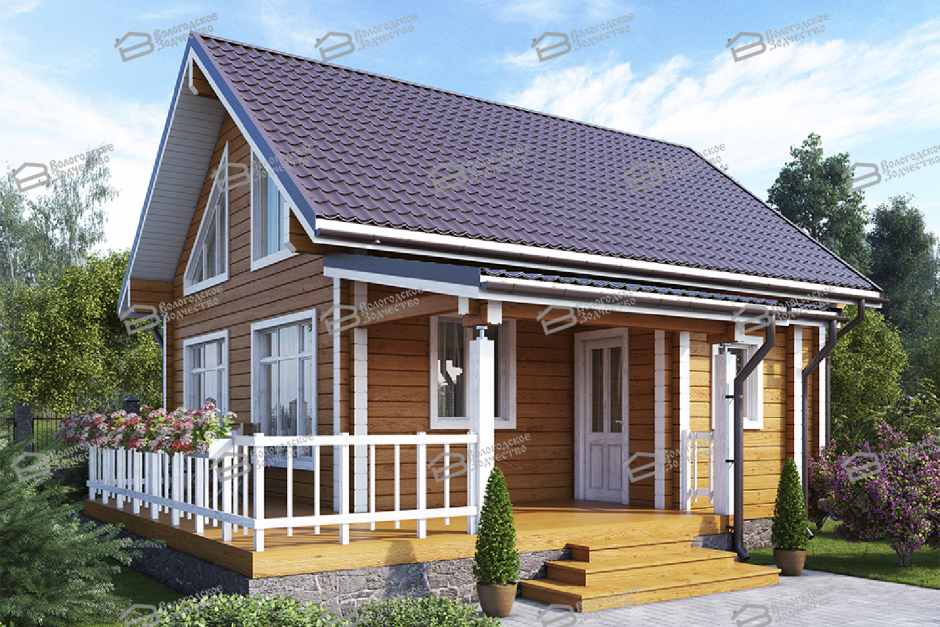 Каркасник 80 м2 с терссой