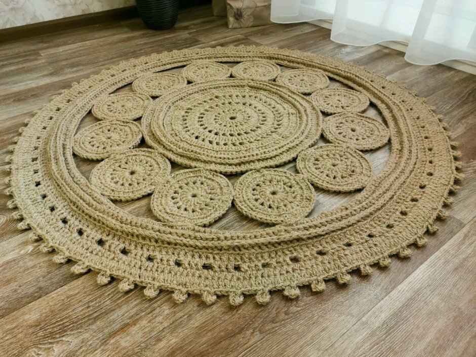 Коврик из джута