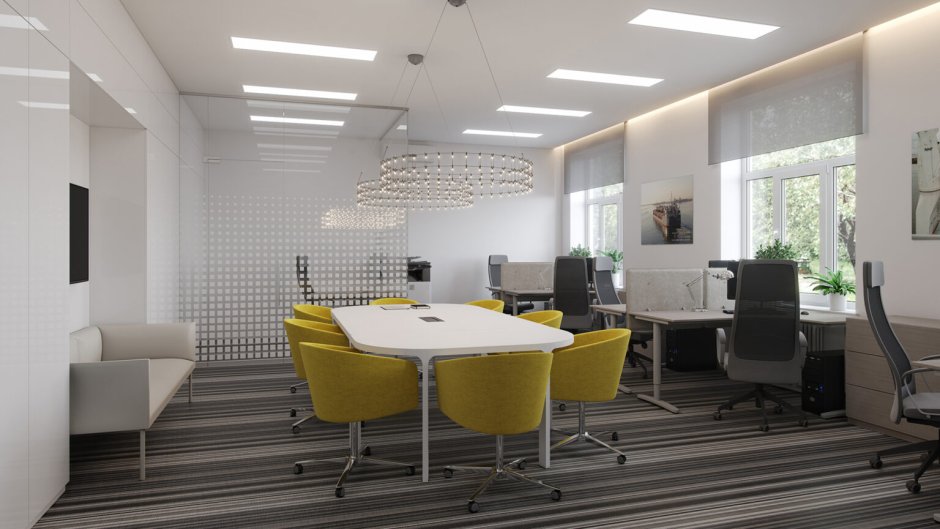 Светодиодное освещение в офисе