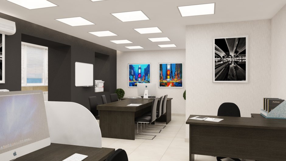 Дизайнерская отделка офиса