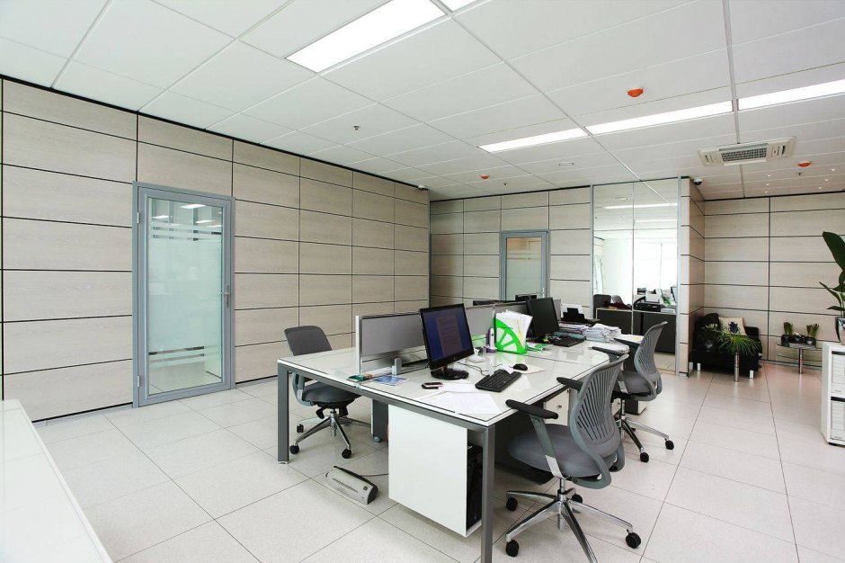 Отделка стен в офисе
