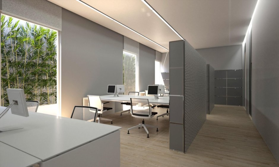Офис интерьер длинный