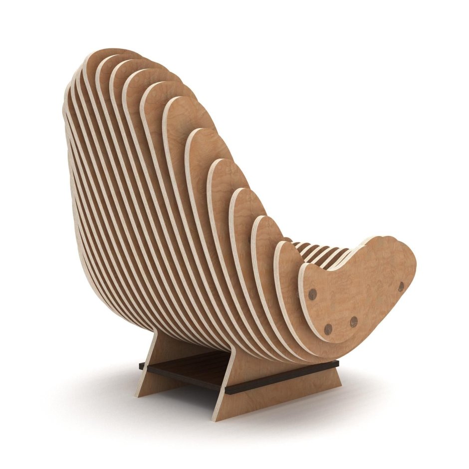 Параметрическое кресло фанера