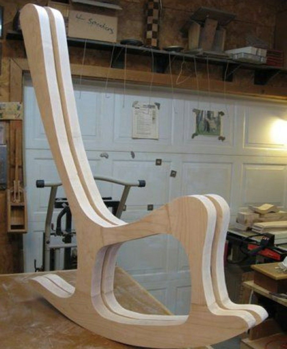 Кресло качалка из фанеры