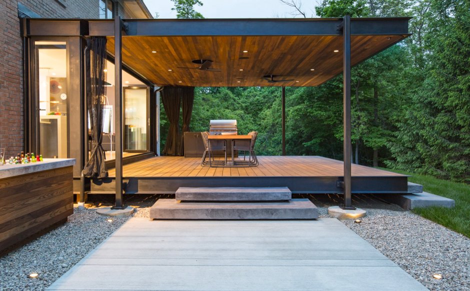 Picnic Pavilion Flat Roof
