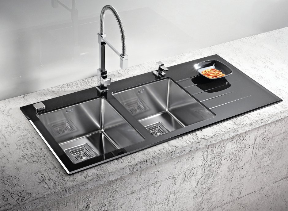 Врезная кухонная мойка Alveus Crystalix 30 116х54см нержавеющая сталь