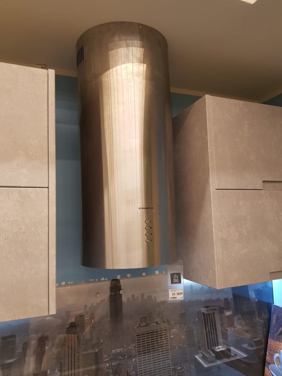 Вытяжка островной cylindra Isola 39.4 Gold