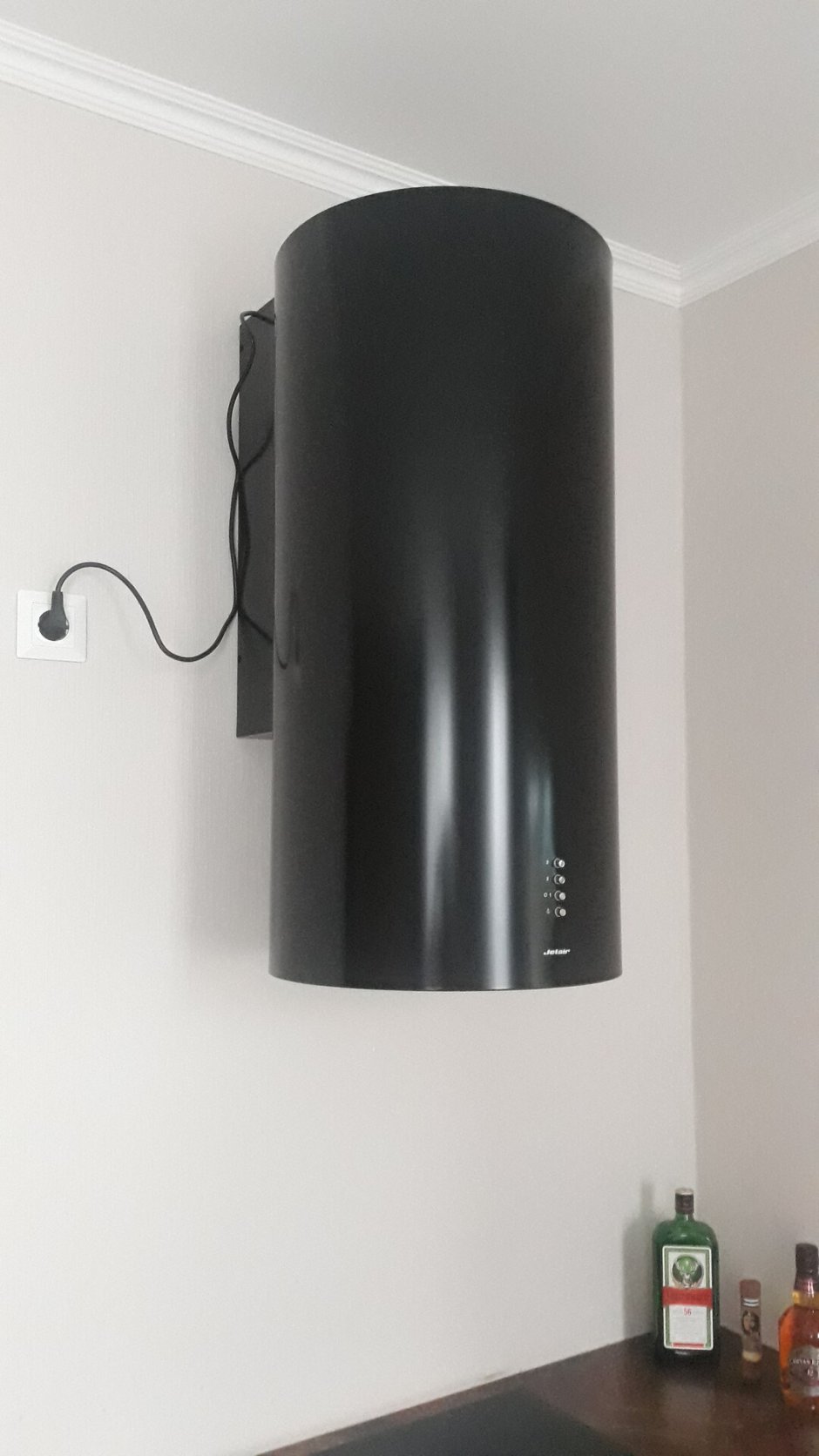 Каминная вытяжка Jet Air Pipe 43 BK