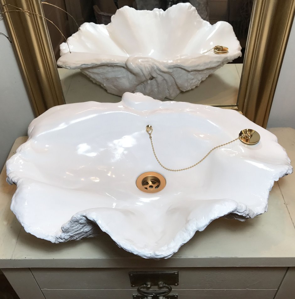 Giant Clam Shell Bathroom Sink Wash