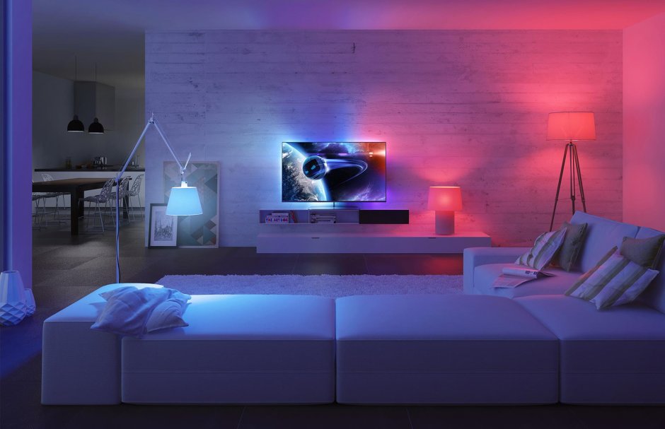Телевизор Philips с подсветкой Ambilight