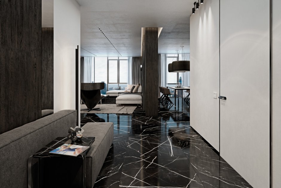 Nero Marquina Marble Interior