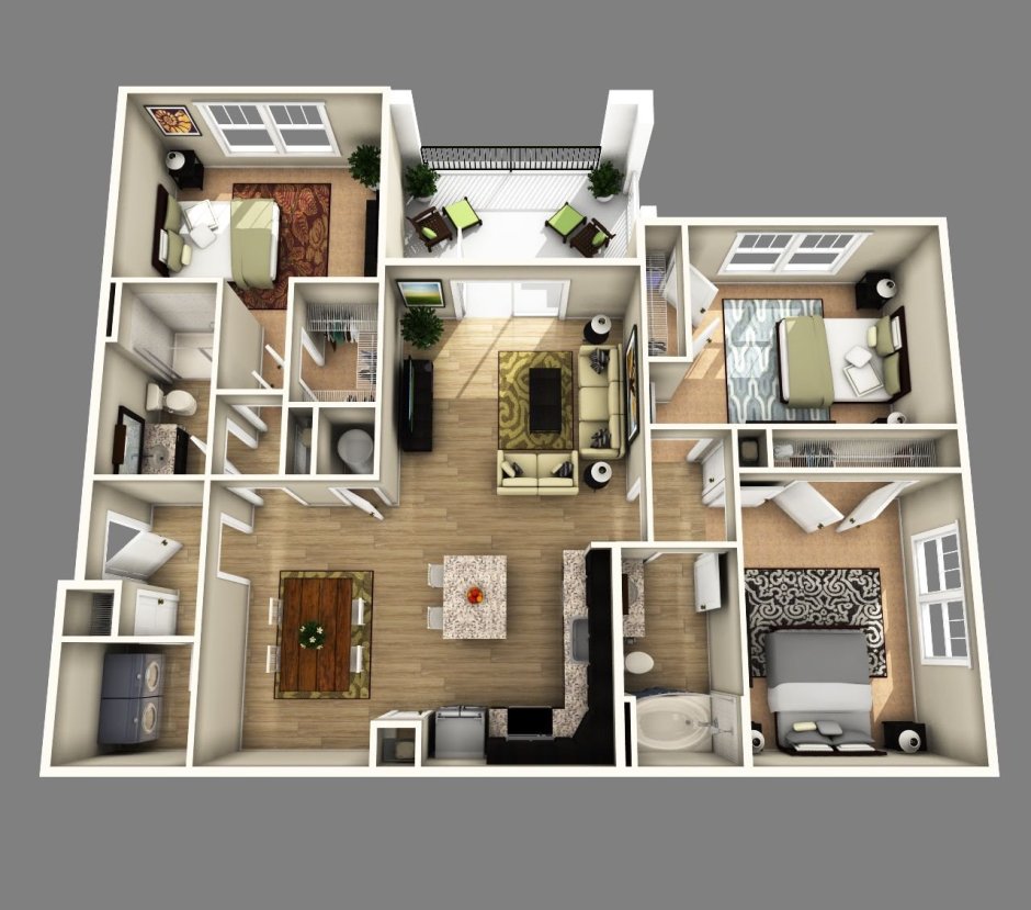Floorplan 3d проекты