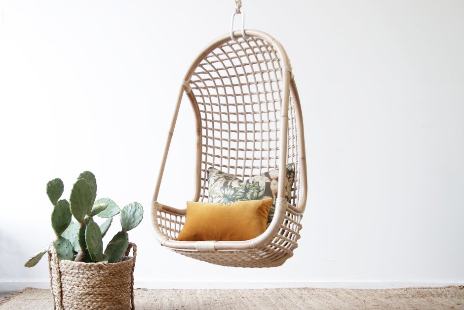 Подвесное кресло, Hanging Chair, HKLIVING, Rattan, Chair, Hanging, natural, Handmade, Fstorm