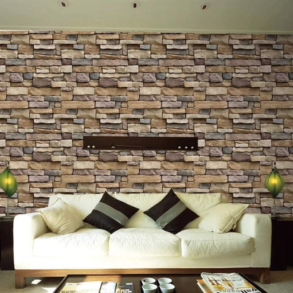 3d cамоклеющиеся панели "кирпич Оникс" (Brick Beige-White)