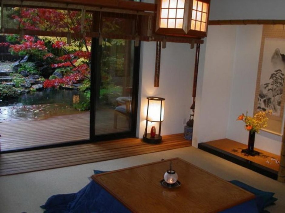 Домик в японском стиле интерьер