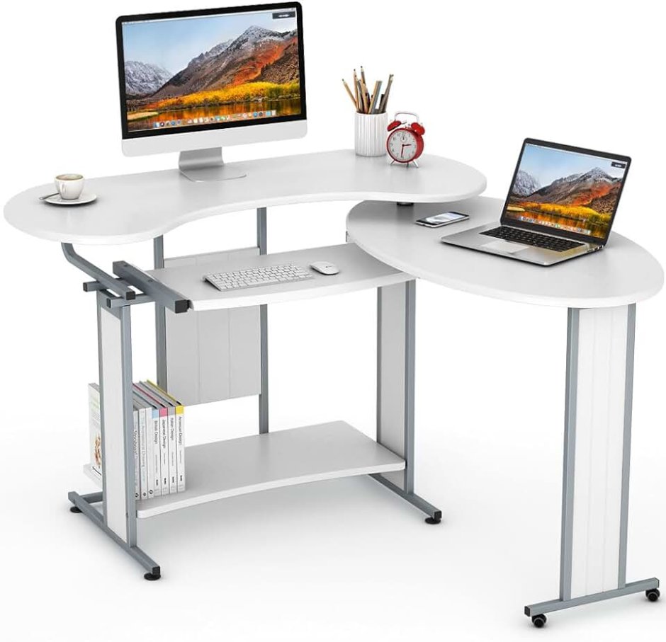 Стол компьютерный Homeoffice (белый, 1200х550х964 мм)