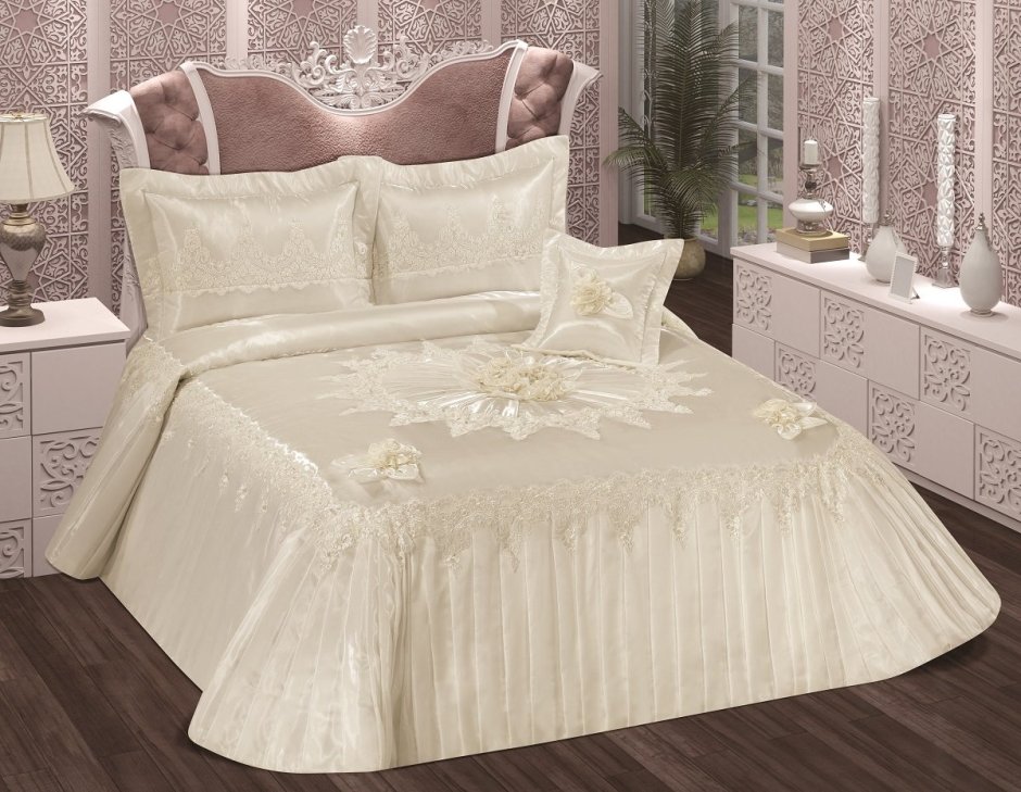 Комплект с покрывалом Karna Rosses 260x270 см
