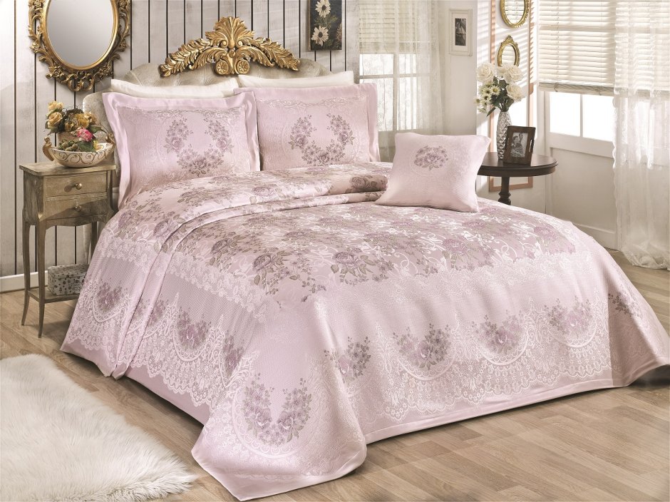 Комплект с покрывалом Karna Rosses 260x270 см