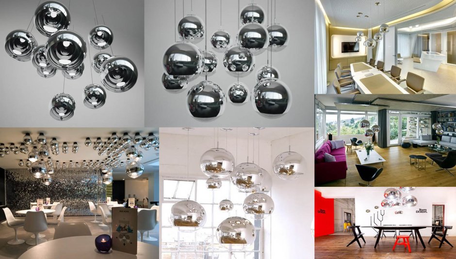 Подвесной светильник Mirror Ball designed by Tom Dixon in 2003 Loft-Concept 40.042 (диаметр 30см)