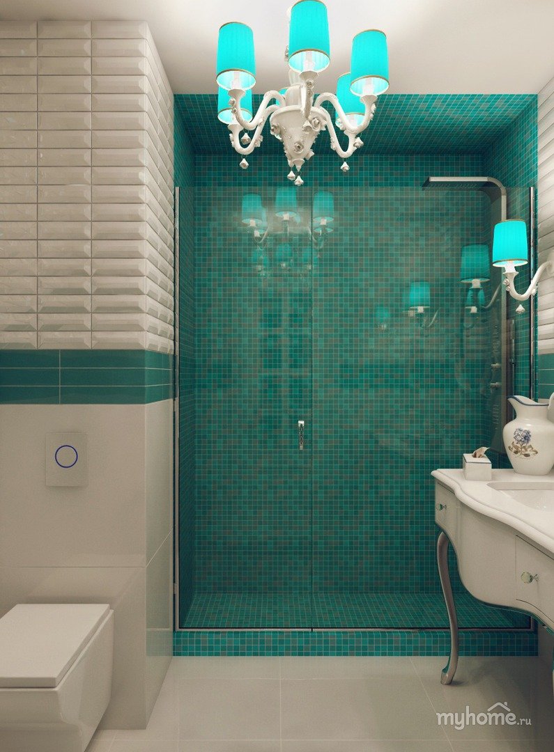 Плитка изумрудного цвета для ванной (48 фото)