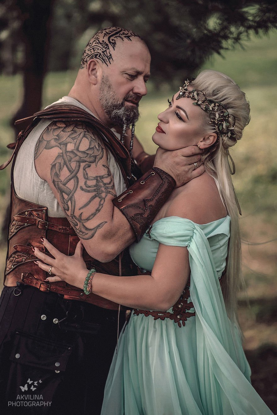 Свадебная фотосессия в стиле викингов