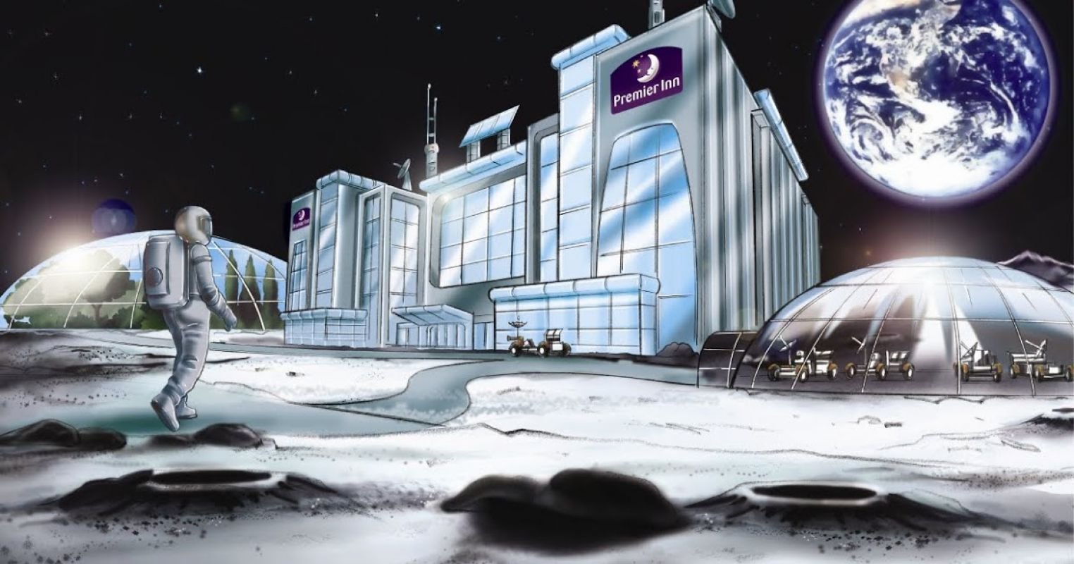 На луне были города. Космический отель. Будущее космонавтики. Город на Луне. Космический отель будущего.
