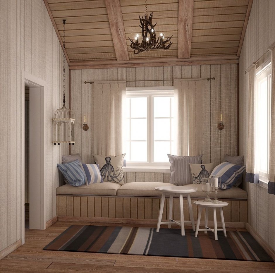 Дачная комната в скандинавском стиле