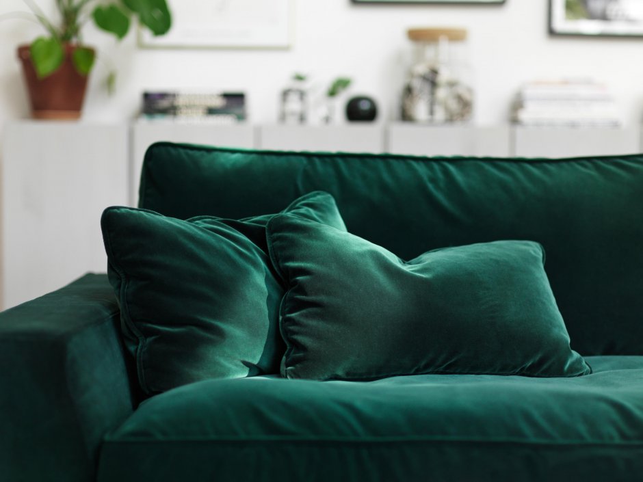 Изумрудный диван Aura 9 Emerald