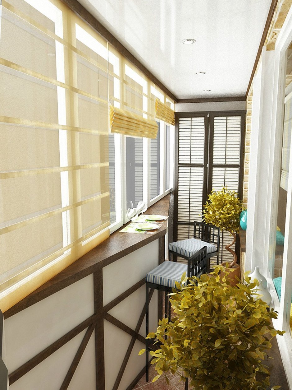 Узкий балкон