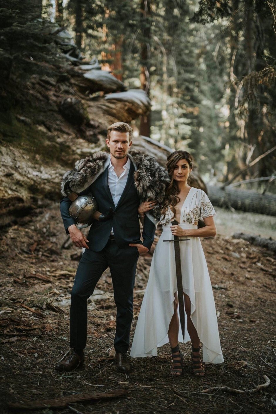 Свадебная фотосессия в стиле викингов