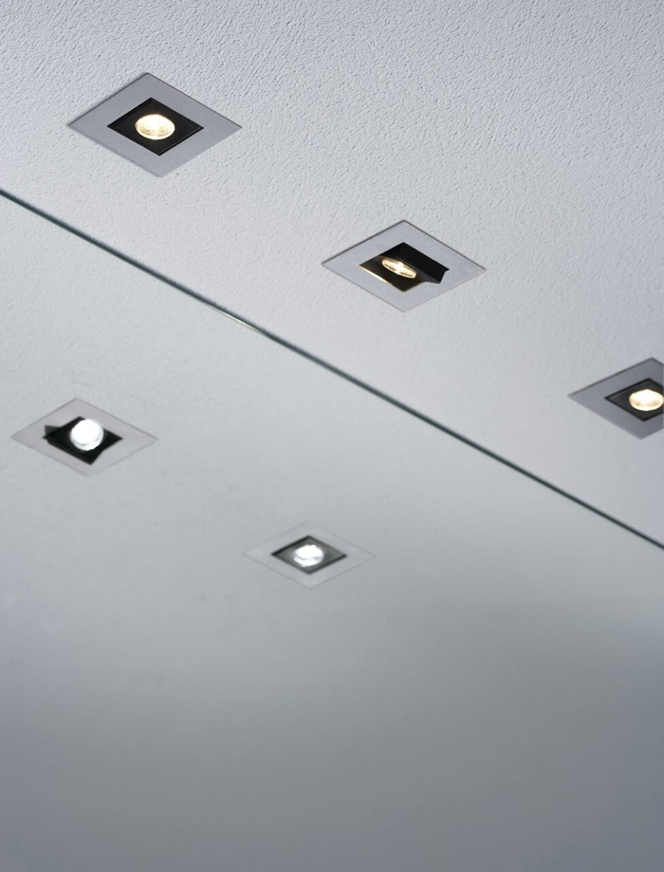 Дизайн натяжных потолков с точечными светильниками (60 фото)