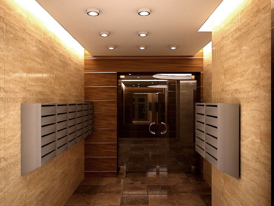 Дизайнерская отделка лифтового холла