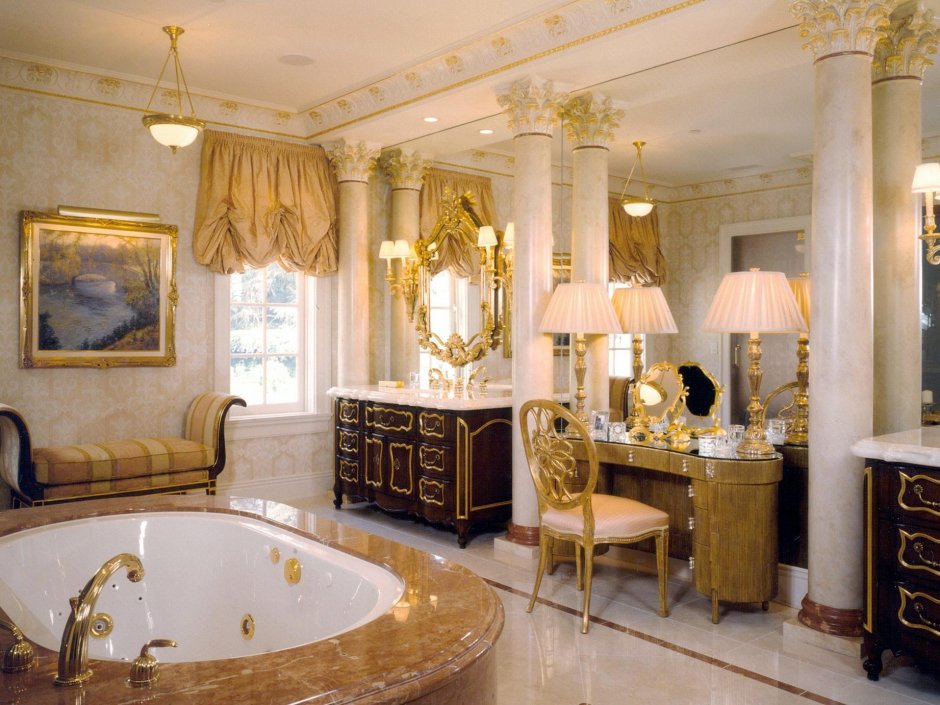 Королевская Золотая ванная комната