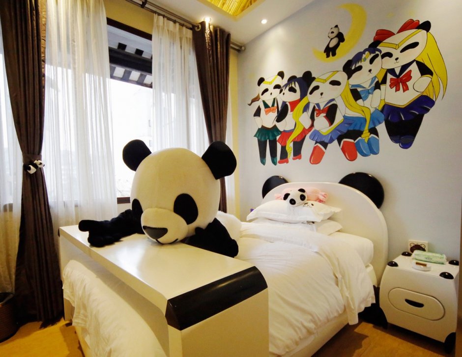Комната в стиле панды