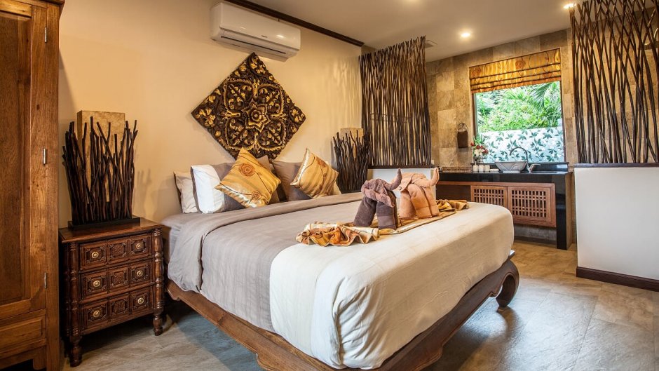 Тайский стиль в интерьере спальни