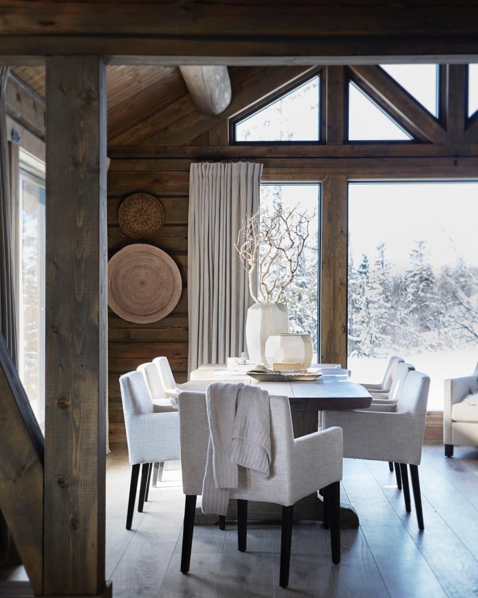 Норвежский деревянный дом интерьер