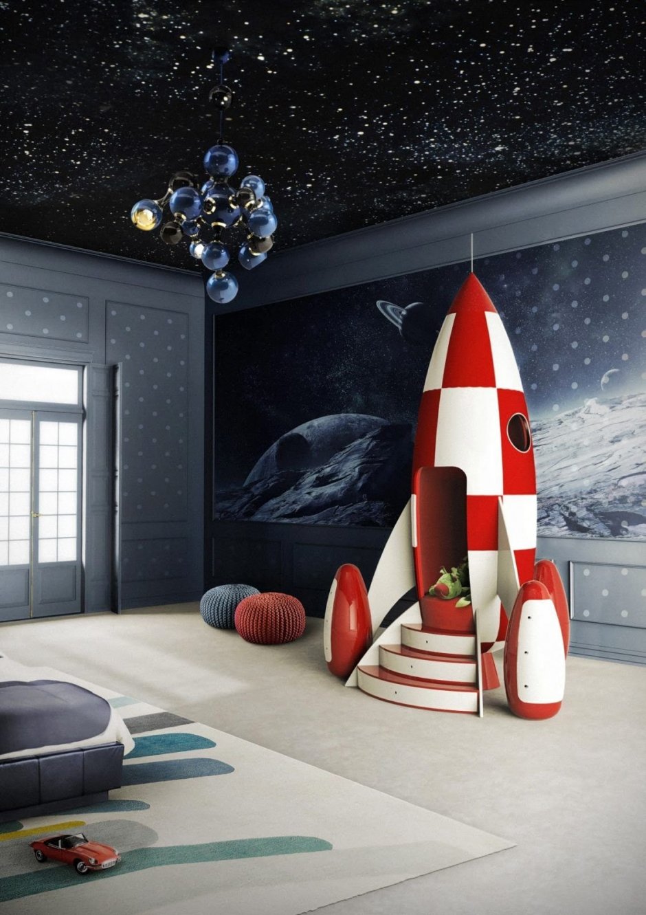 Детская комната в стиле космос