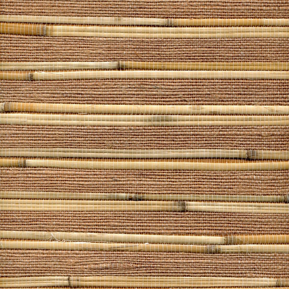 Отделка стен бамбуком