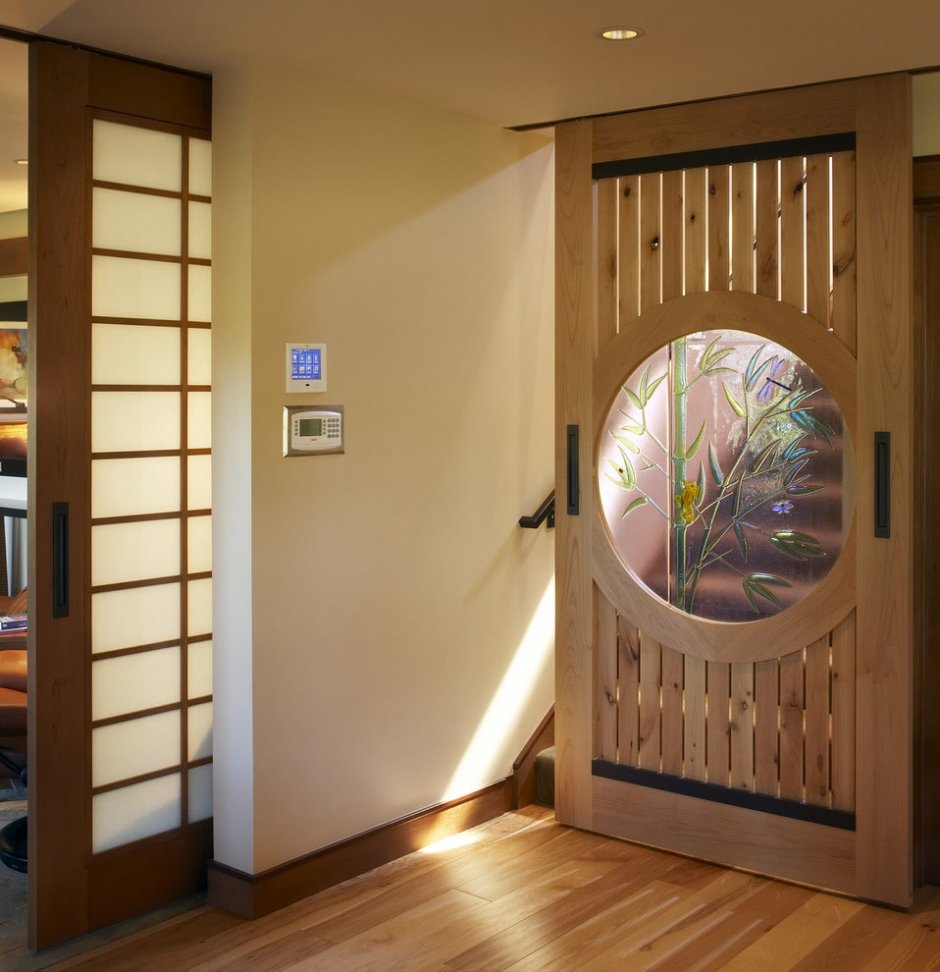 Двери межкомнатные раздвижные японский стиль